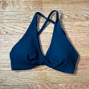 COPY - Cross back sports bra - black